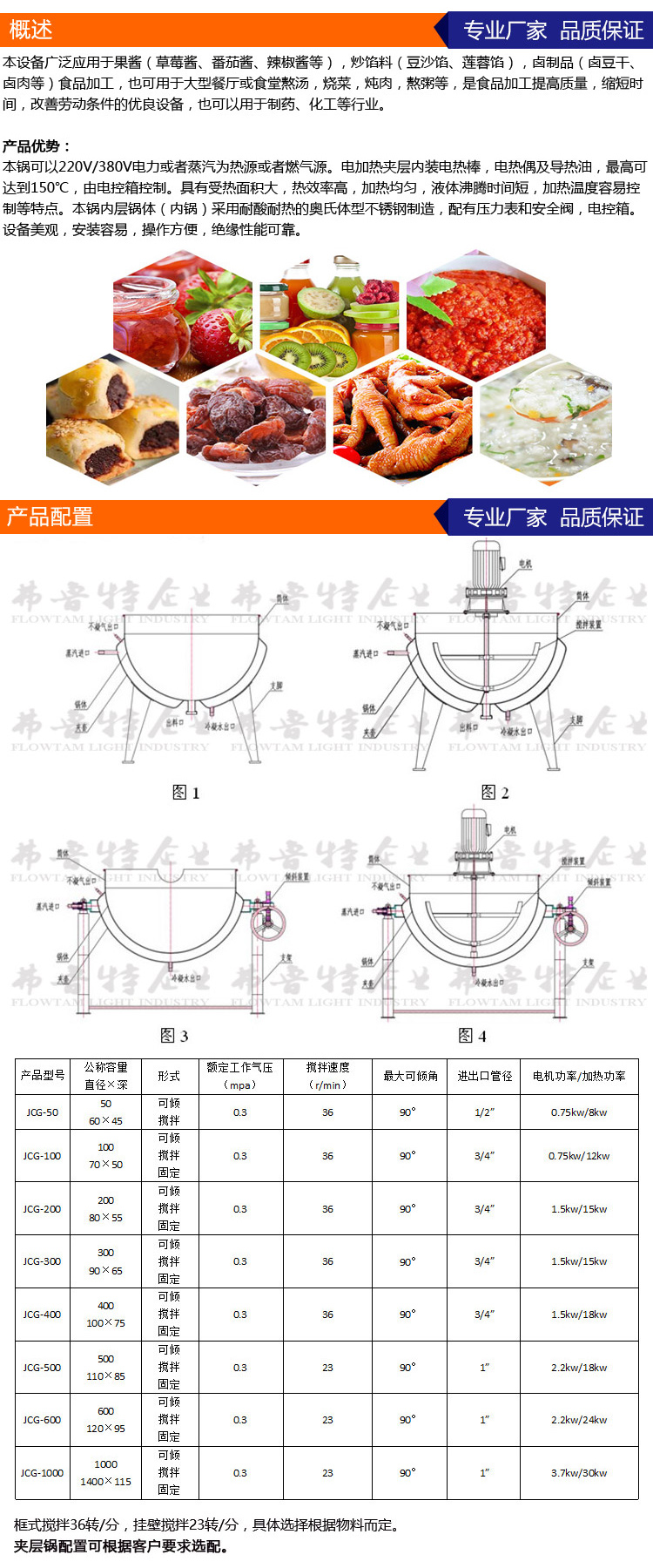 蒸汽加热夹层锅产品图2